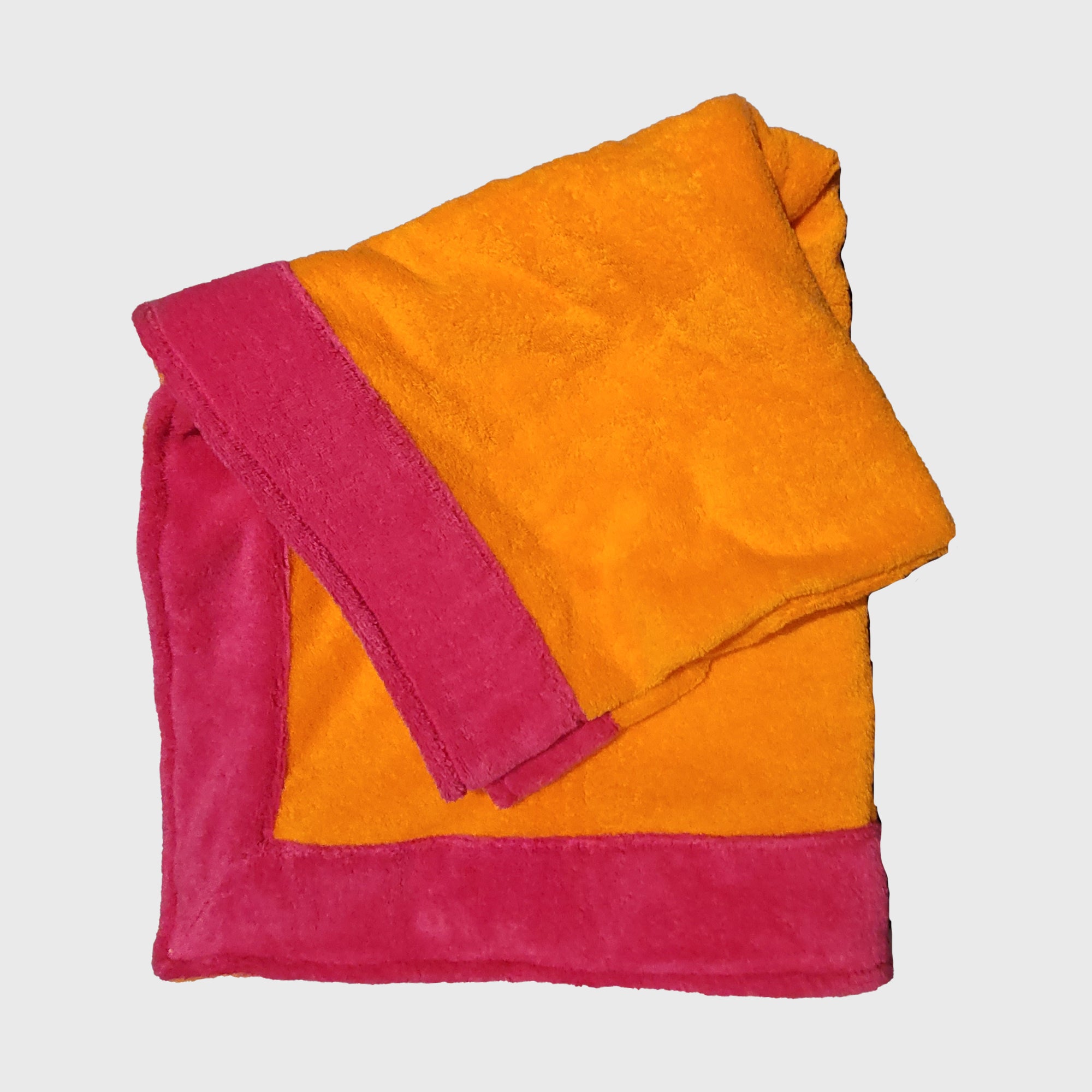 Drap de plage Bora en Eponge, Cadre Bicolore
