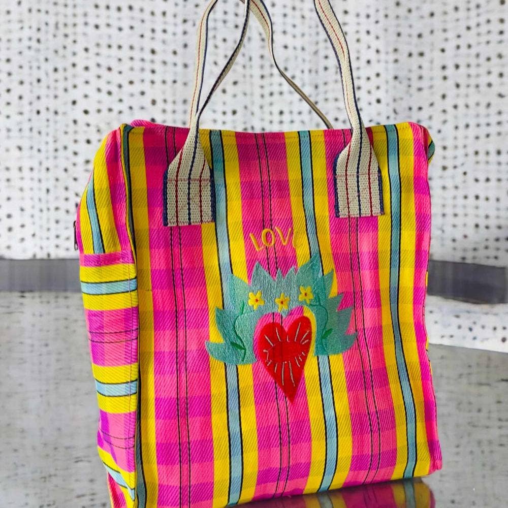 Shopper Zip en plastique recyclé Loveheart 25