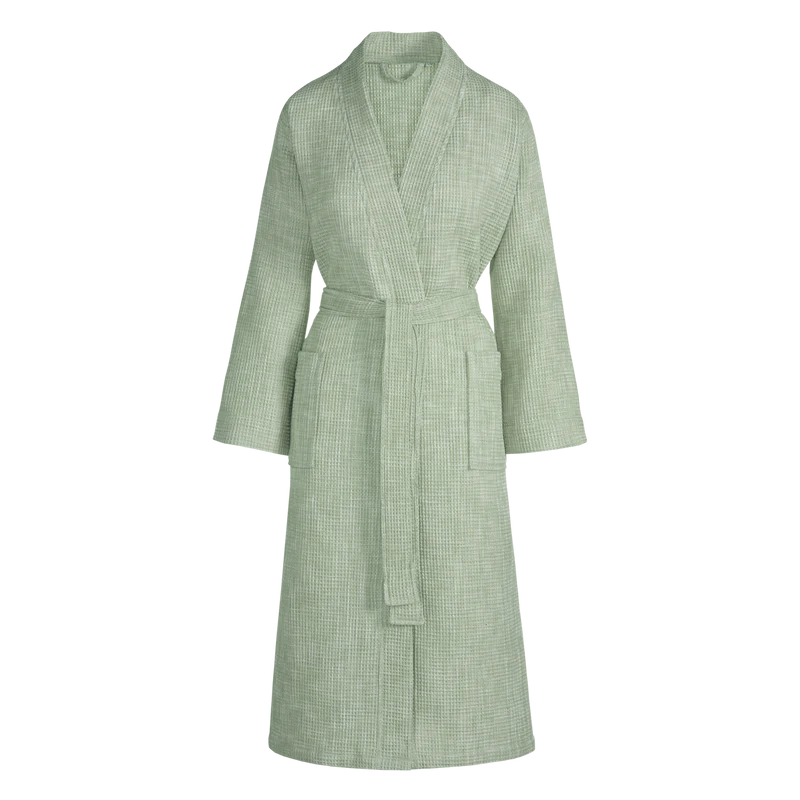 Peignoir Evelyn mixte en nid d'abeille