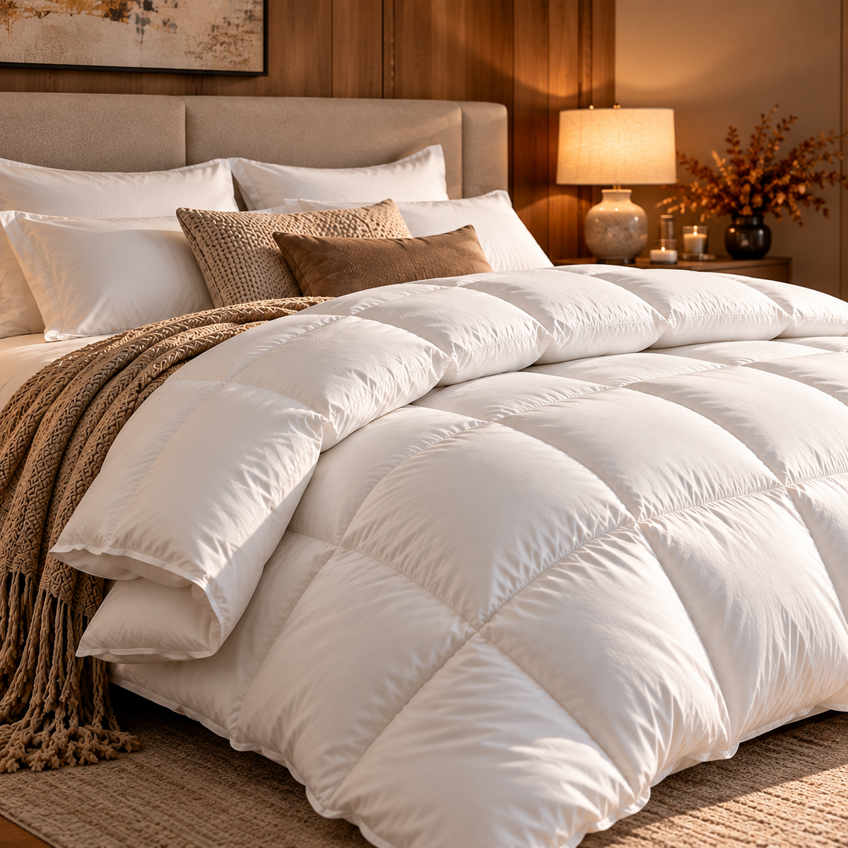 Duvet couette Nordique 90% oie blanche 1A super