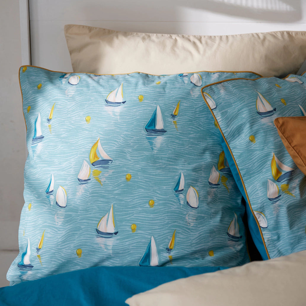 Set de 2 Taies d'oreiller Au Large by Sylvie Thiriez