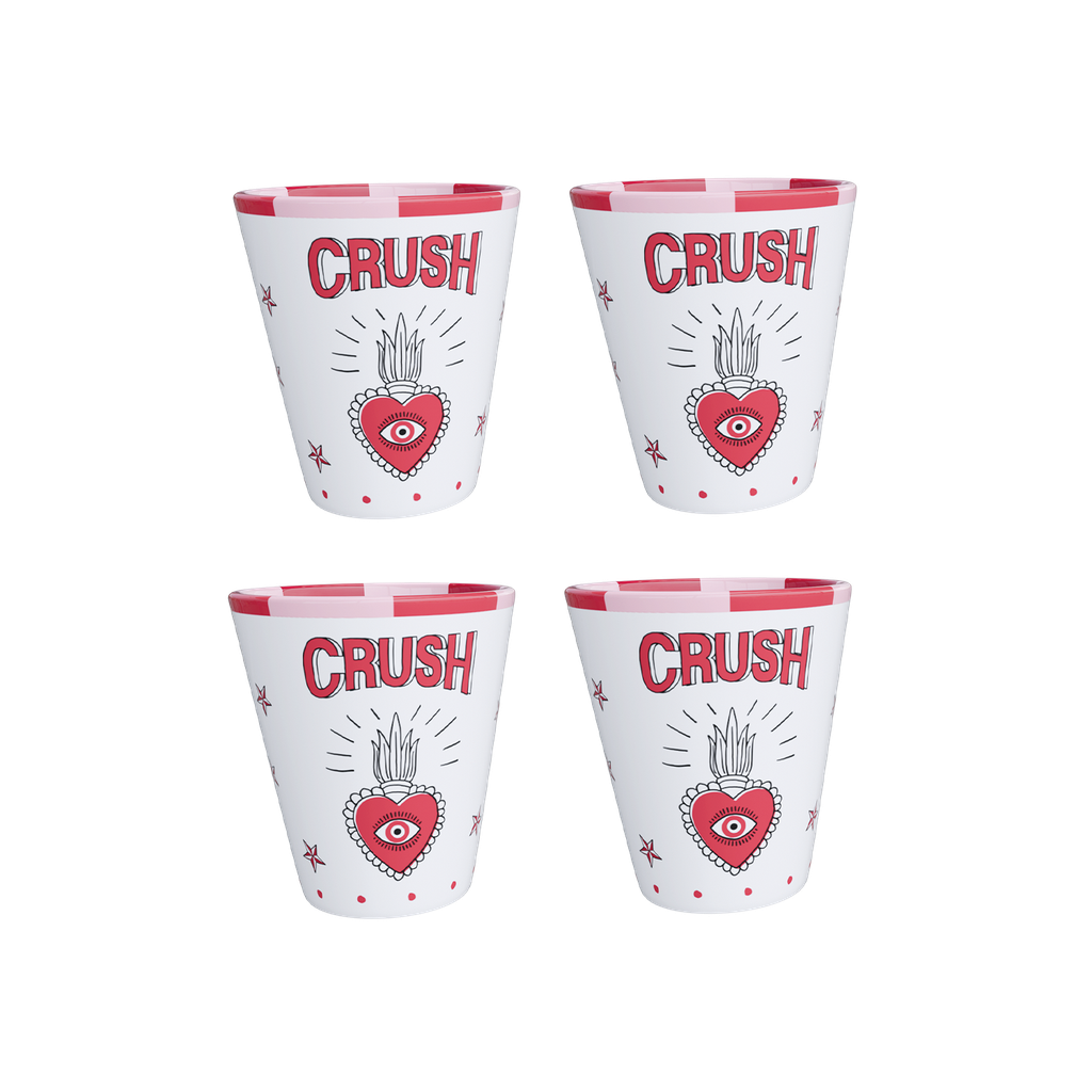 Crush Set de 4 gobelets by Opjet