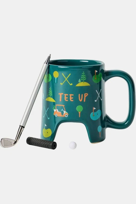 Golfer's putting mug & golf club pen by Gentlemen's hardware