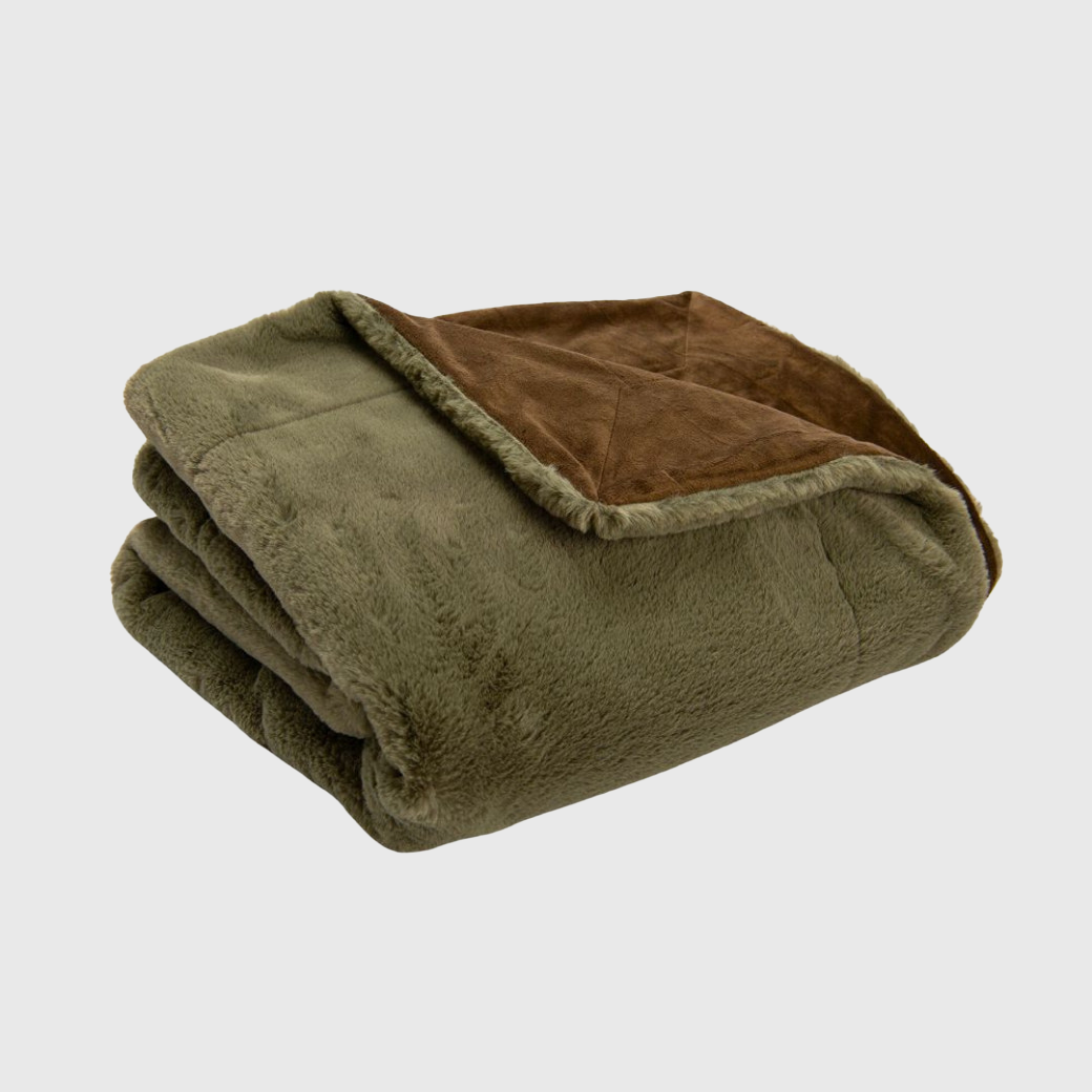 Plaid Polaire en Fausse Fourrure