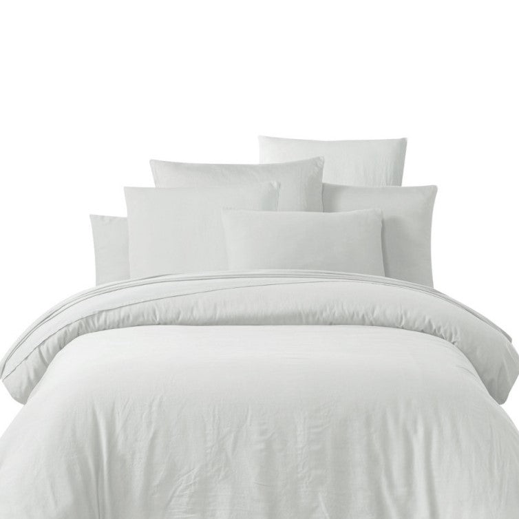 SET Taies et Housse de couette Satin lavé Taloa