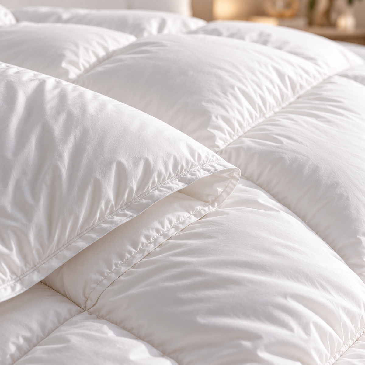 Duvet neuf de canard pur blanc
