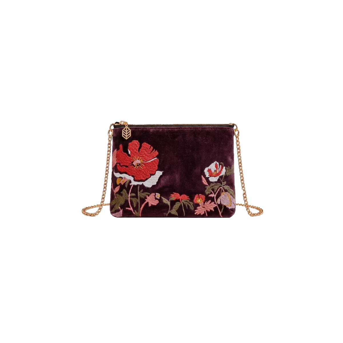 Bristol Pochette en velours brodé by Haomy