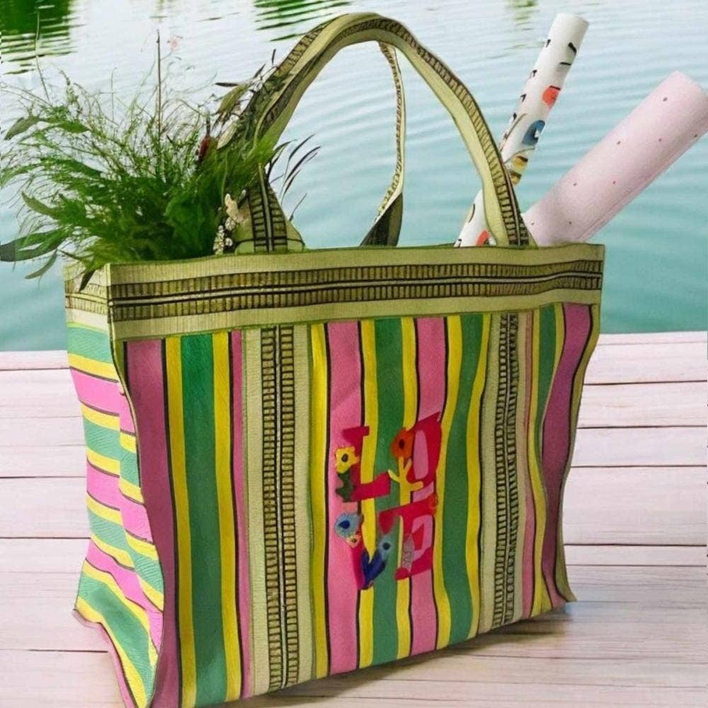 Shopper XL en plastique recyclé LOVE 25