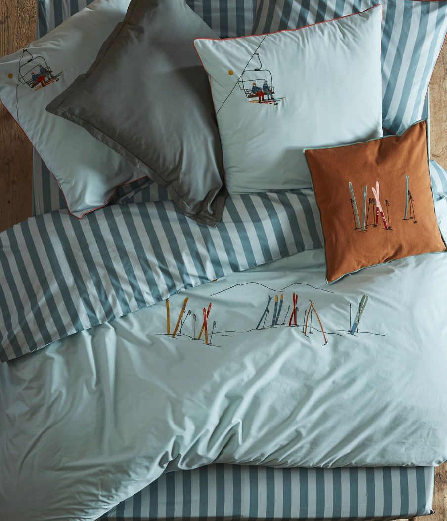 Set Housse de couette et Taies d'oreiller Passe Montagne