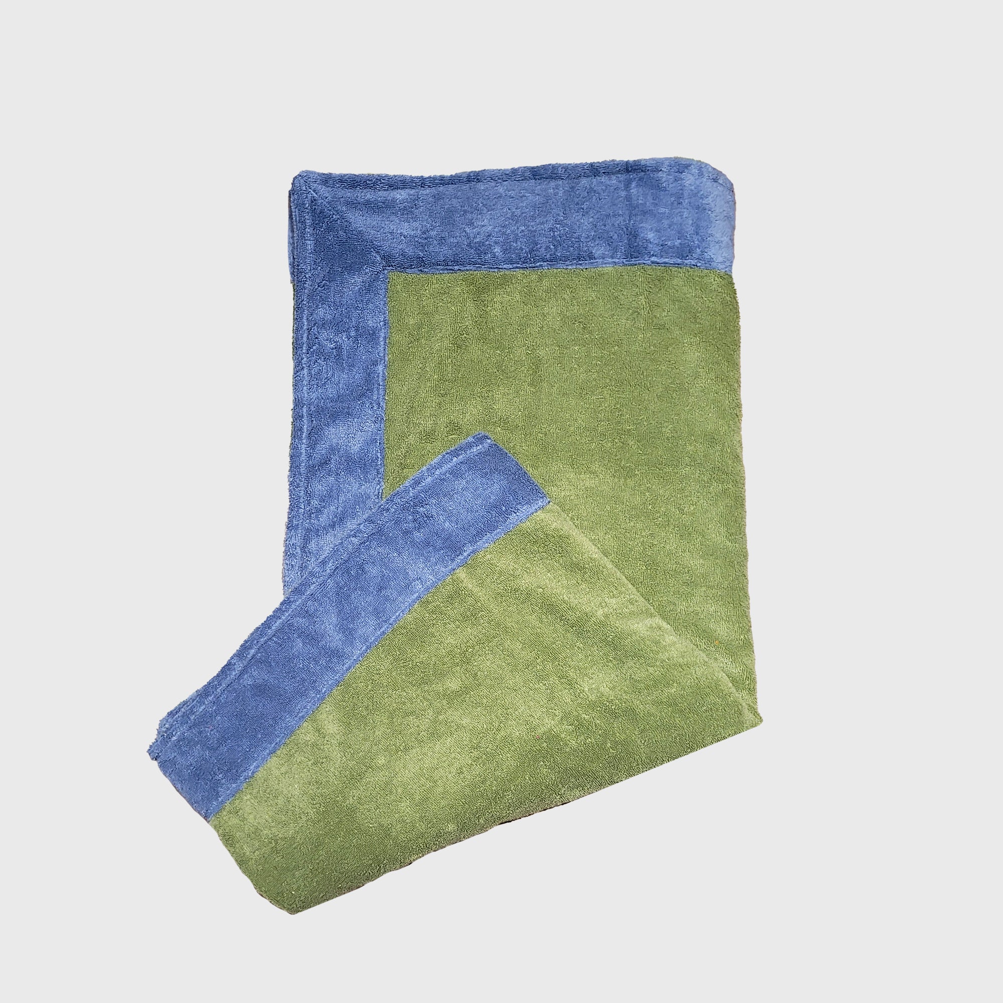 Drap de plage Bora en Eponge, Cadre Bicolore