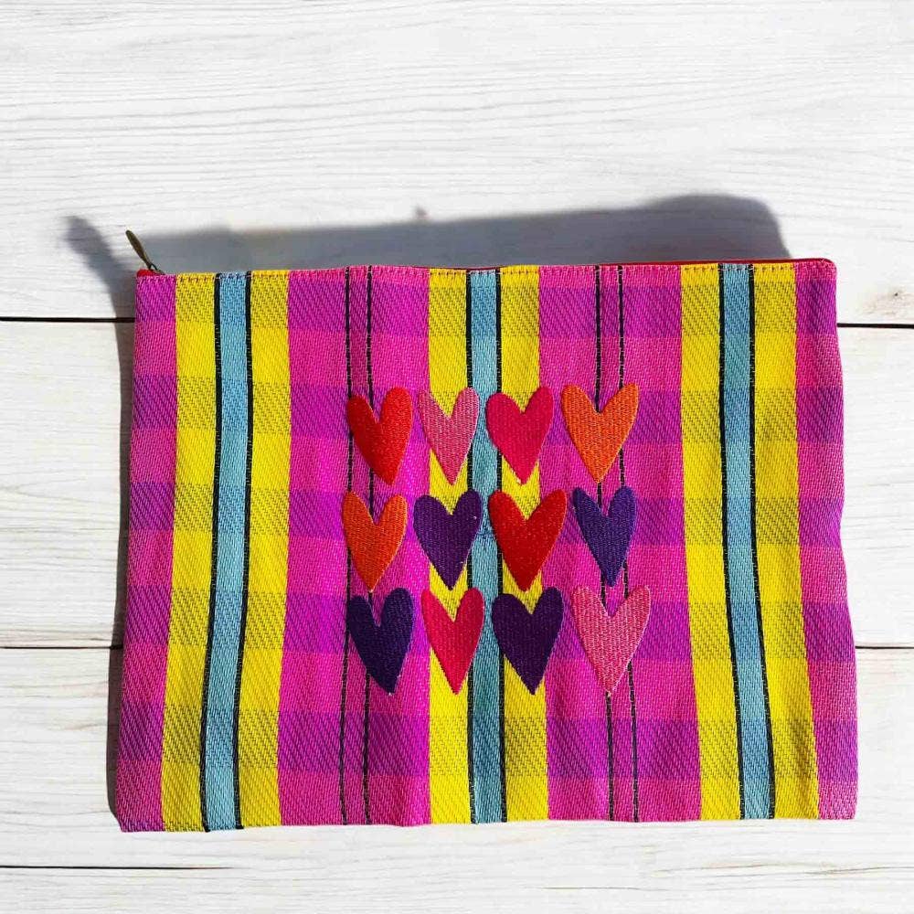Pochette Recycle XL 12 Cœurs