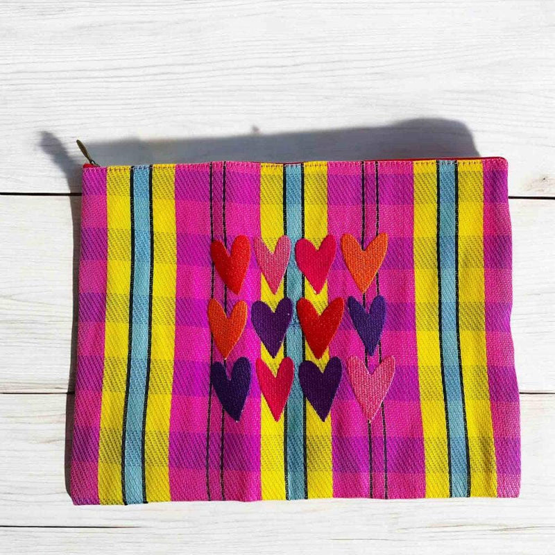 Pochette Recycle XL 12 Cœurs