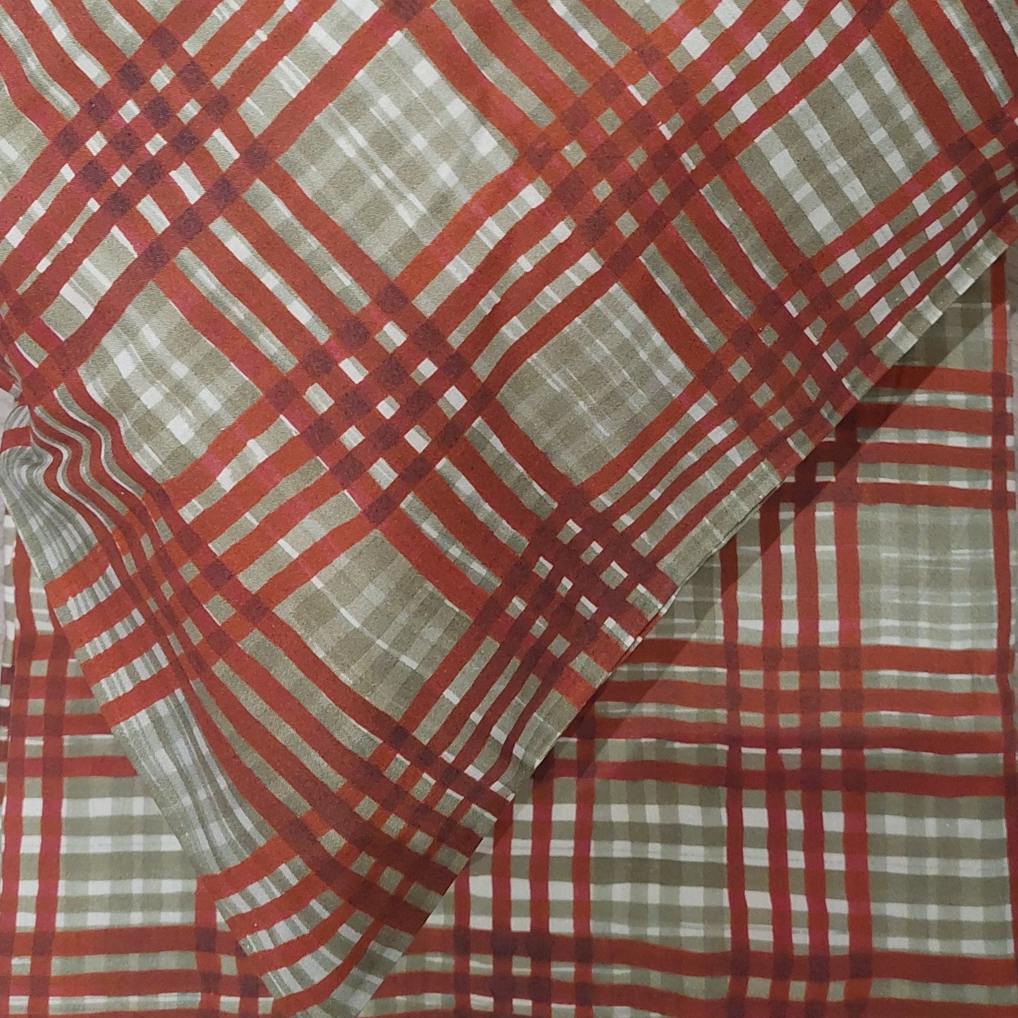 Set Housse de couette et taies Tartan