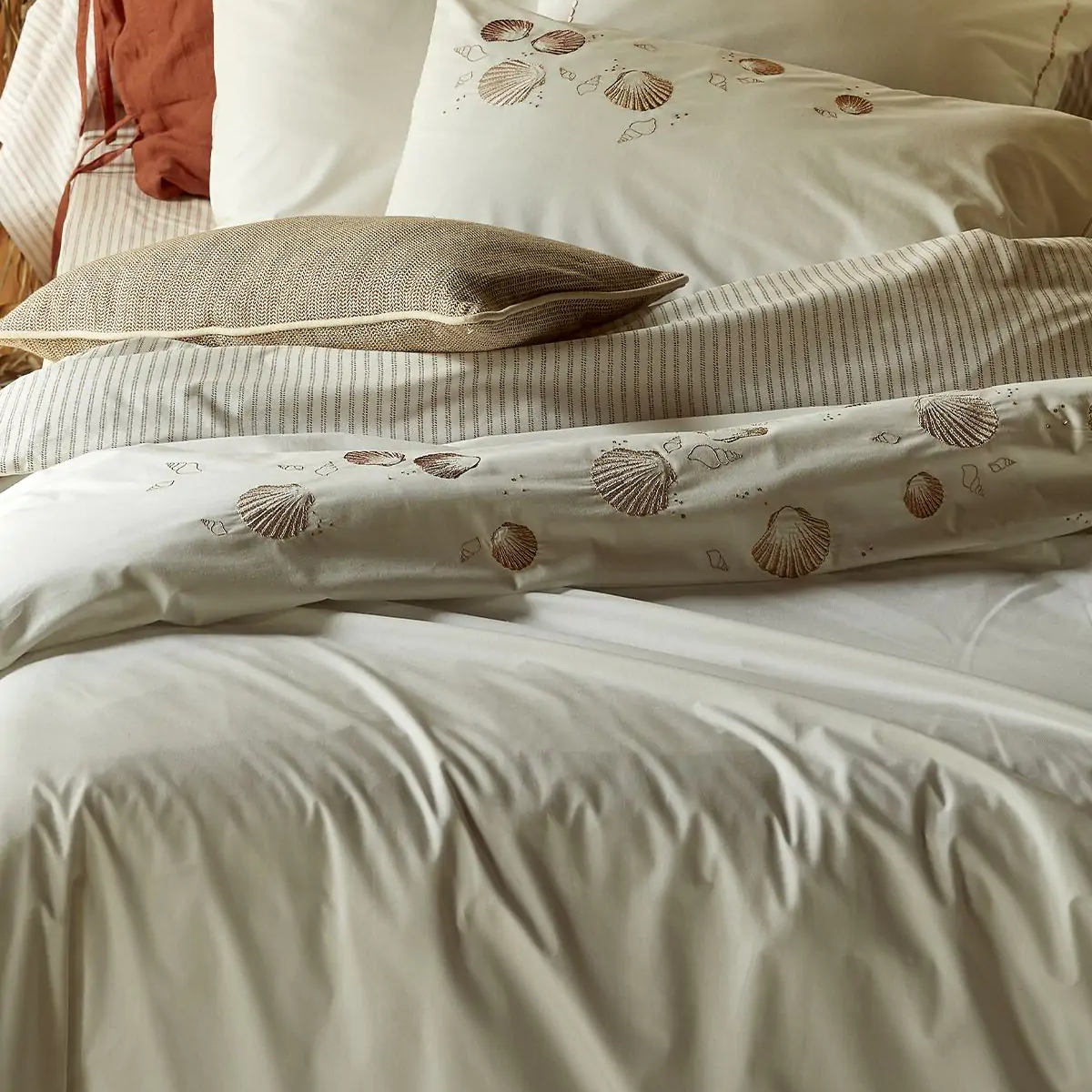 Set Housse de couette et Taies Trésor Nacré