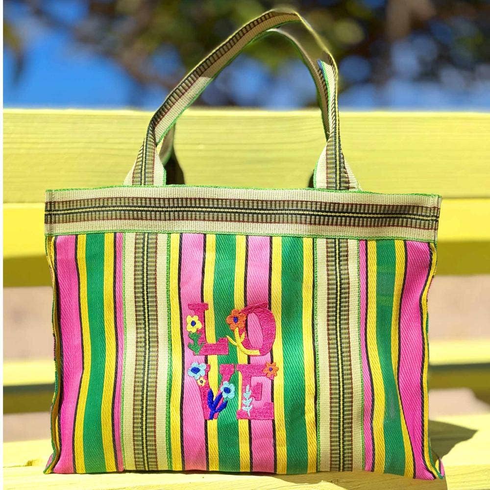 Shopper XL en plastique recyclé LOVE 25