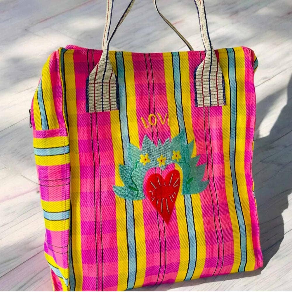 Shopper Zip en plastique recyclé Loveheart 25
