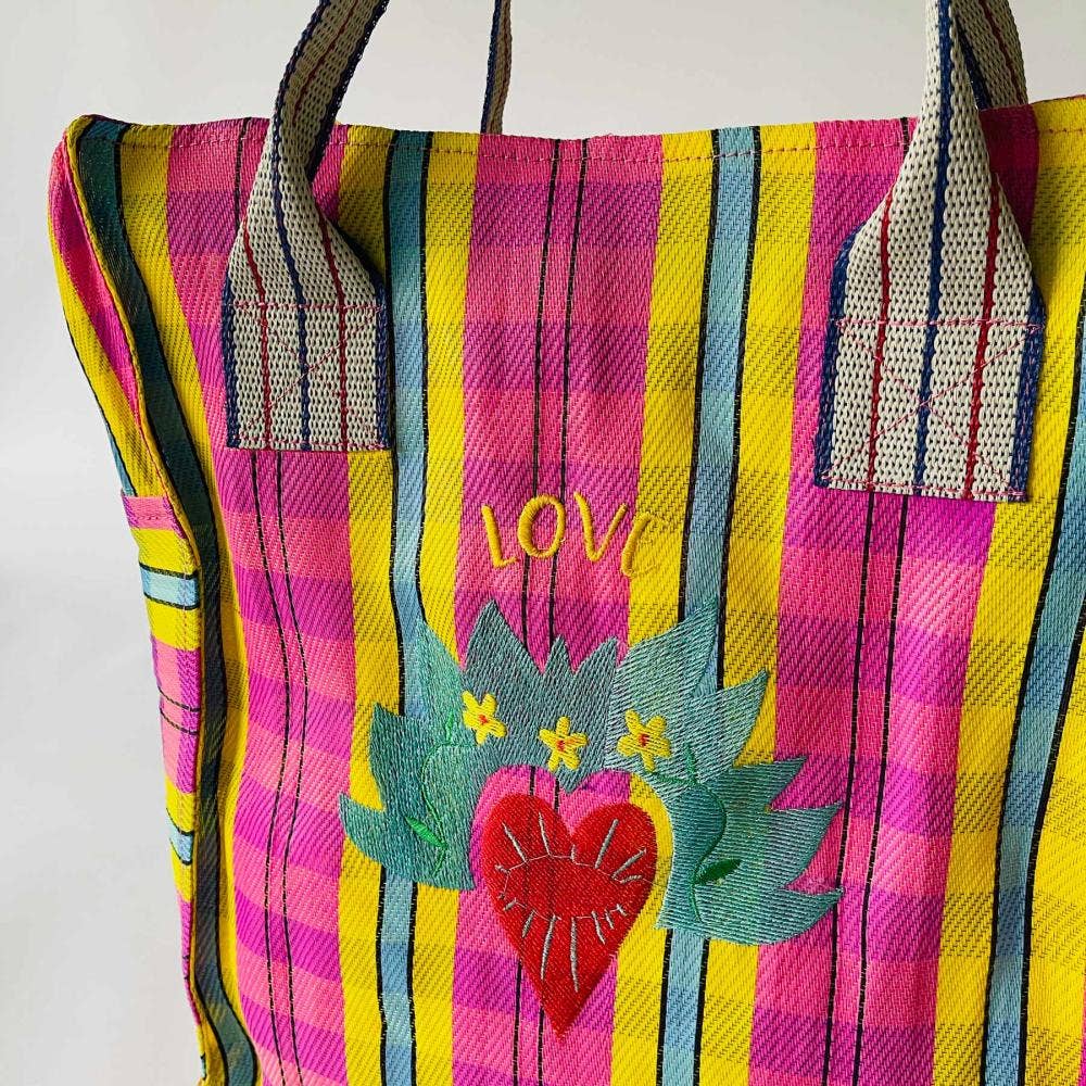 Shopper Zip en plastique recyclé Loveheart 25