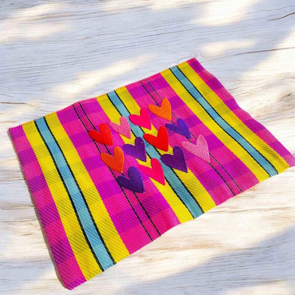 Pochette Recycle XL 12 Cœurs