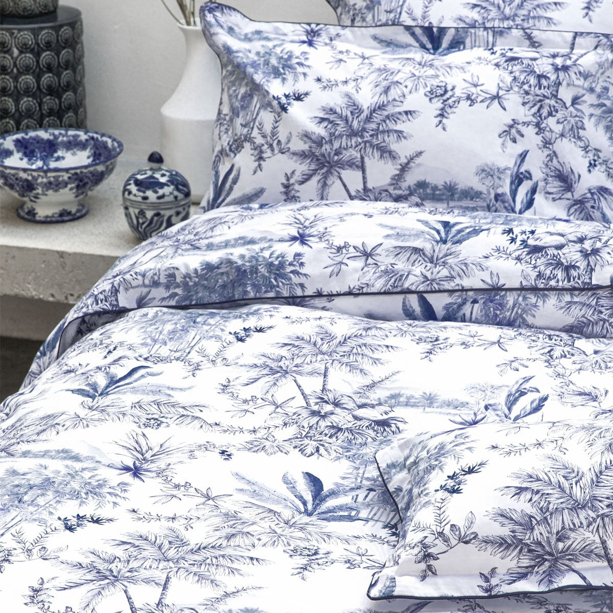 Taie d'oreiller Rivages Porcelaine Turpault