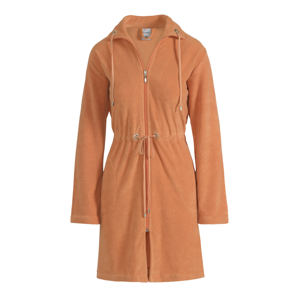 Woman short bathrobe in jersey and terrycloth "Vogue"