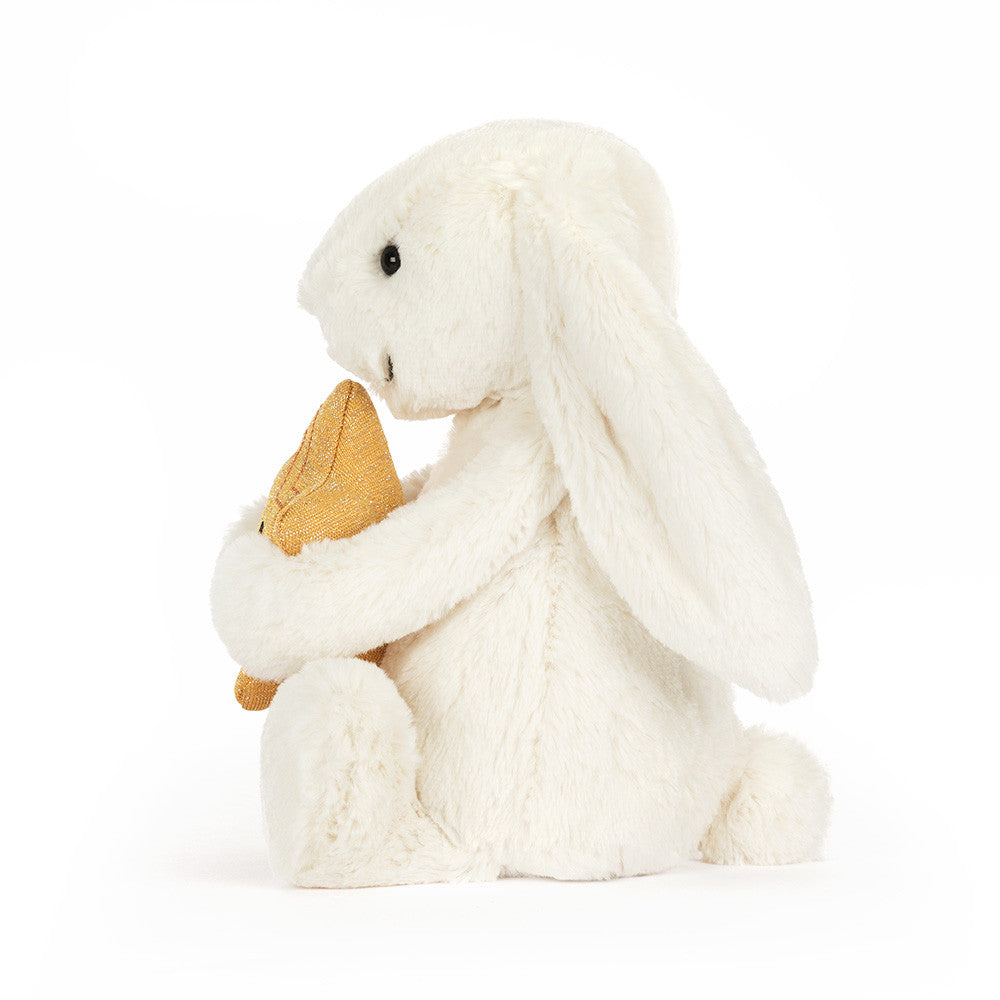 Cream Bunny with star by Jellycat