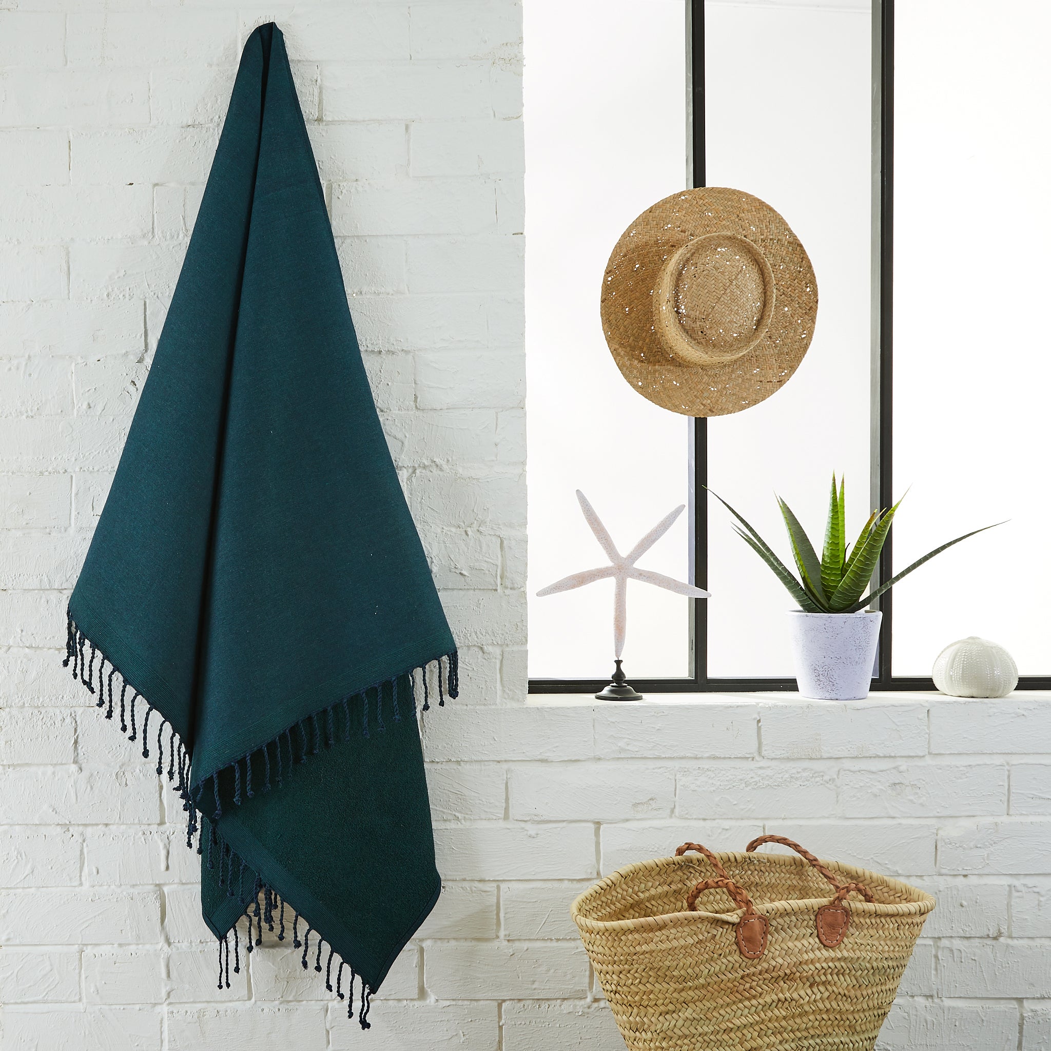 Fouta Doublée éponge unie