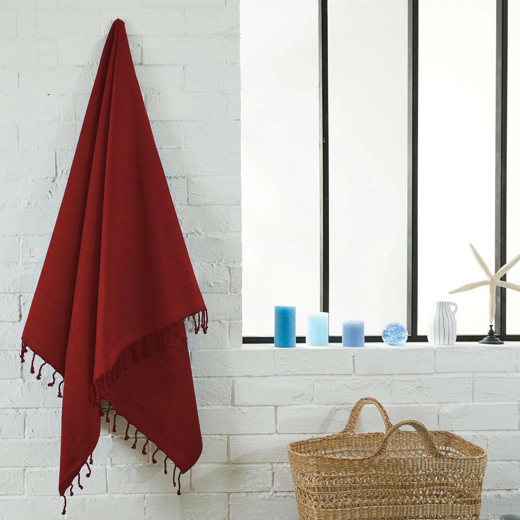 Fouta Doublée éponge unie