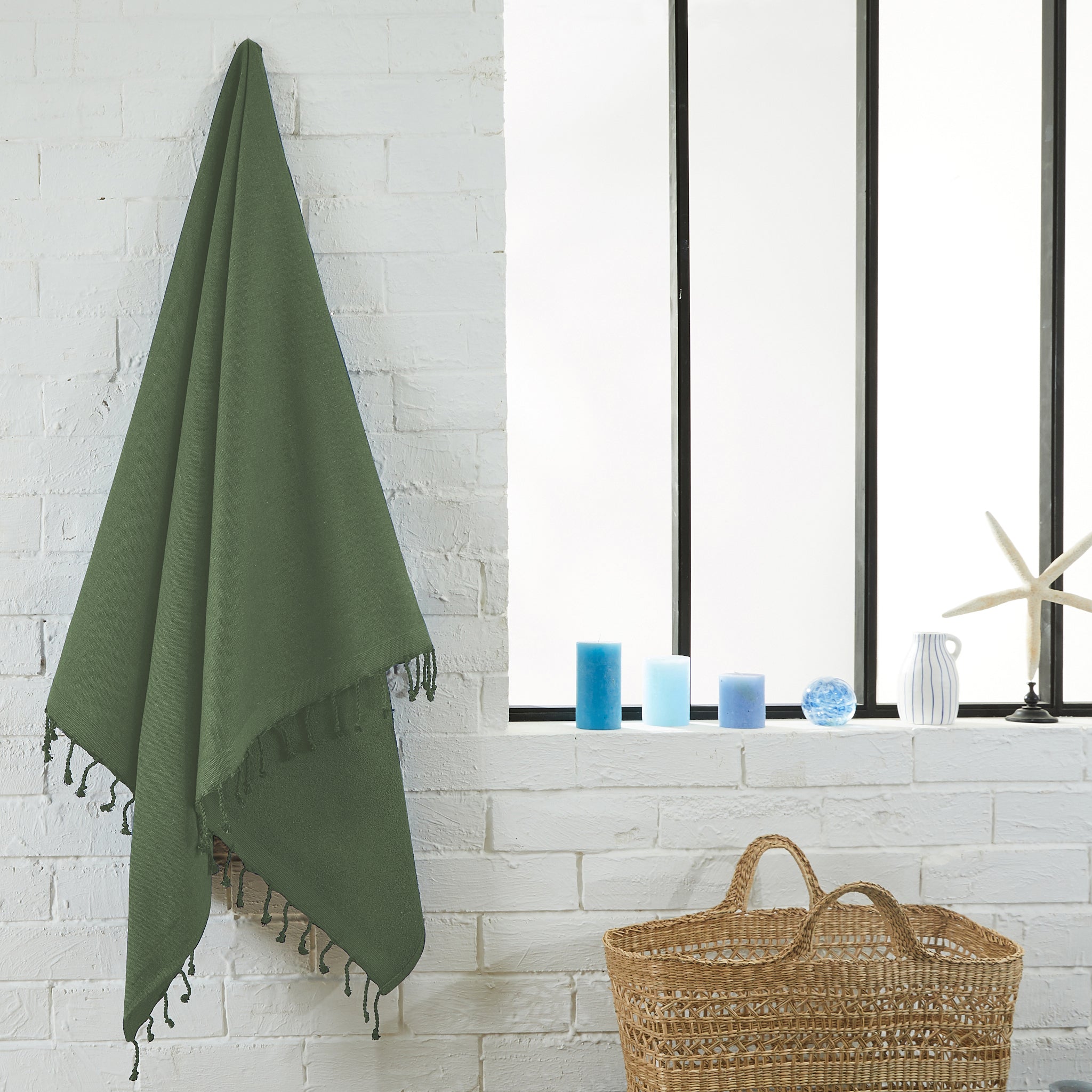 Fouta Doublée éponge unie