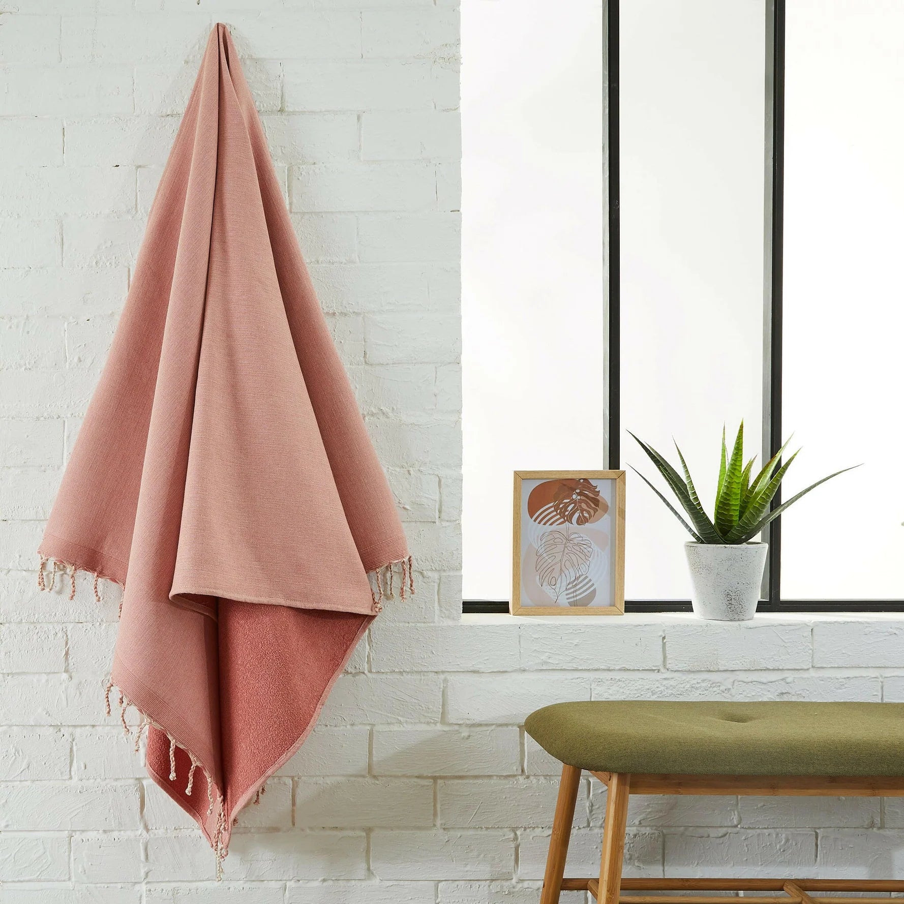 Fouta Doublée éponge unie