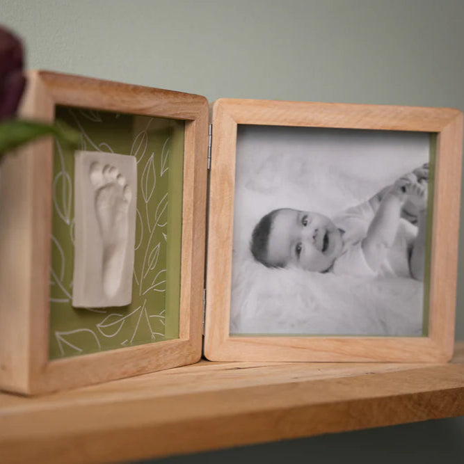 Cadre Double photo et empreinte