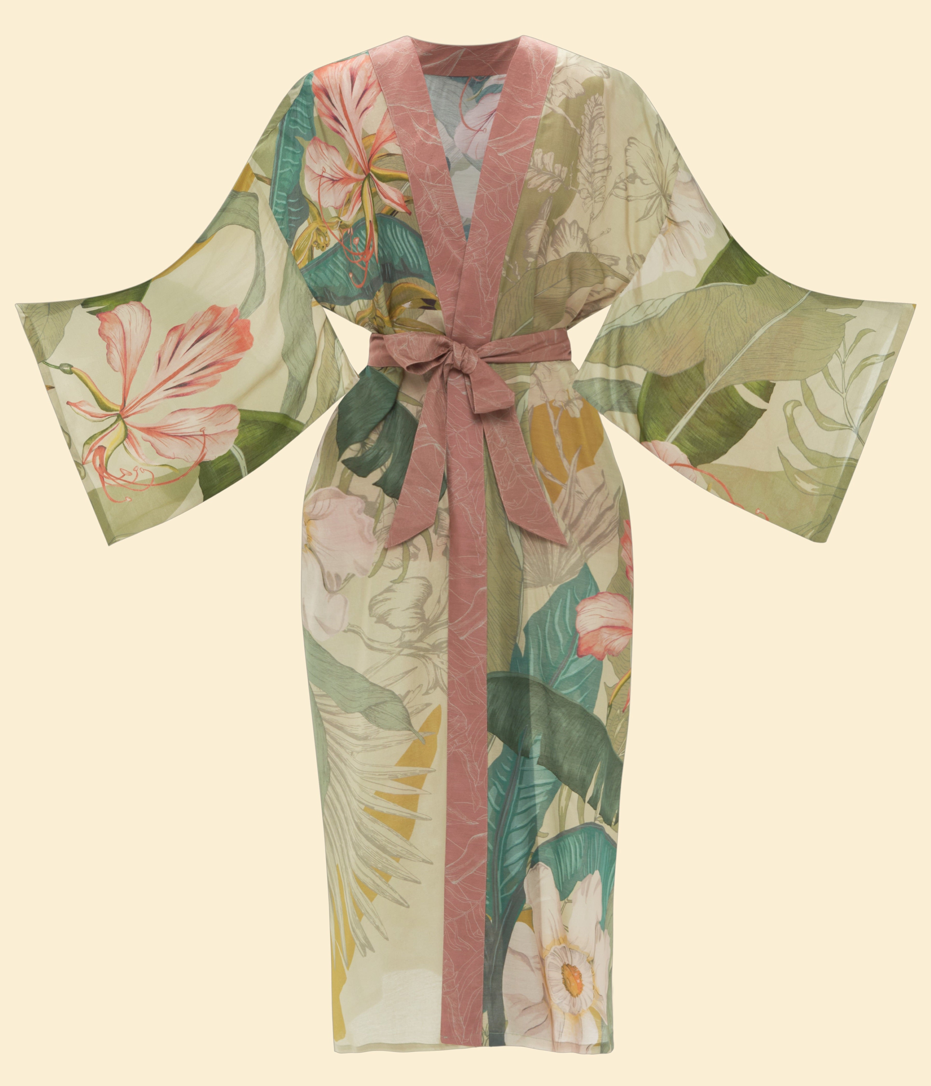 Kimono Powder Flower and Bird