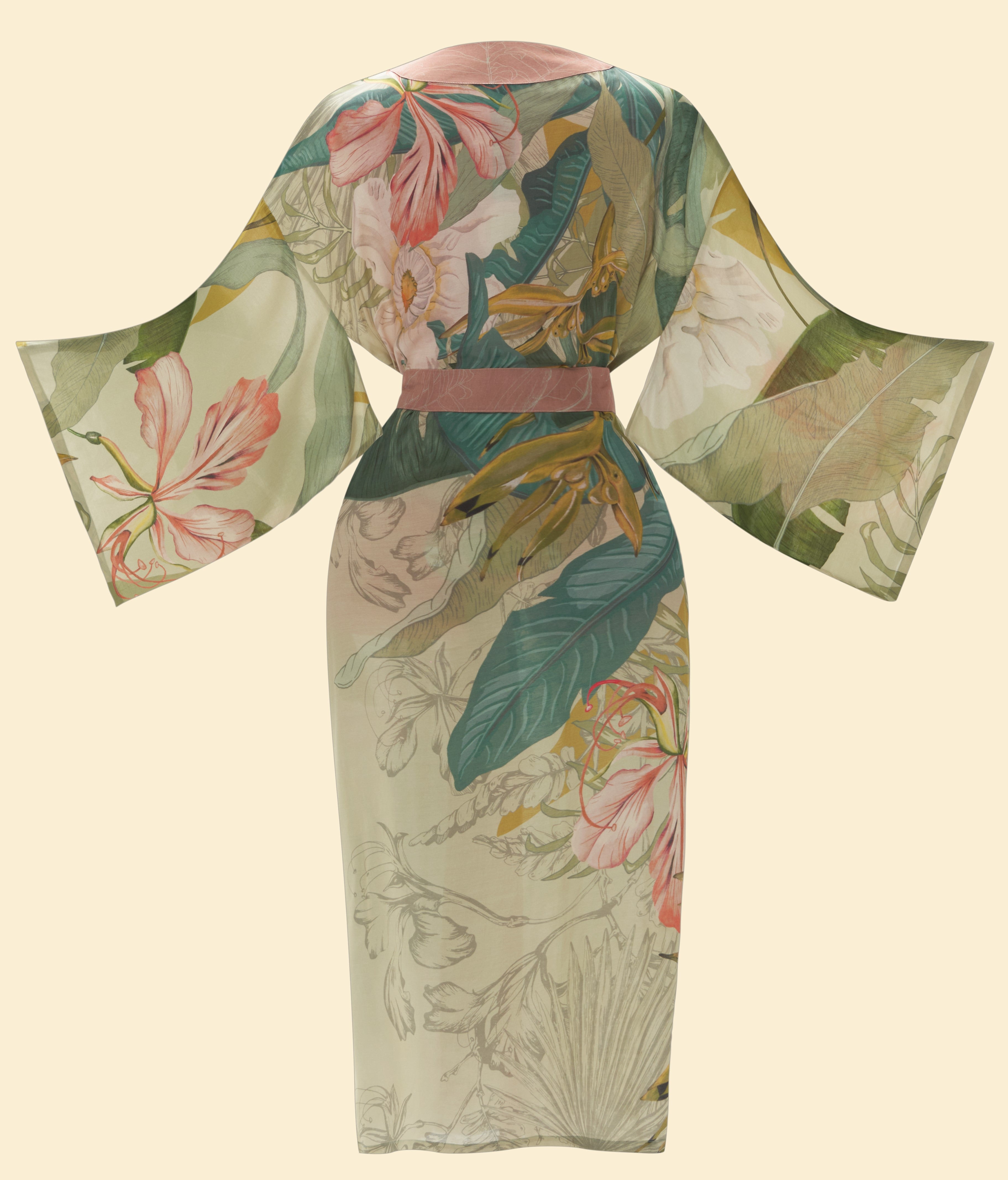 Kimono Powder Flower and Bird