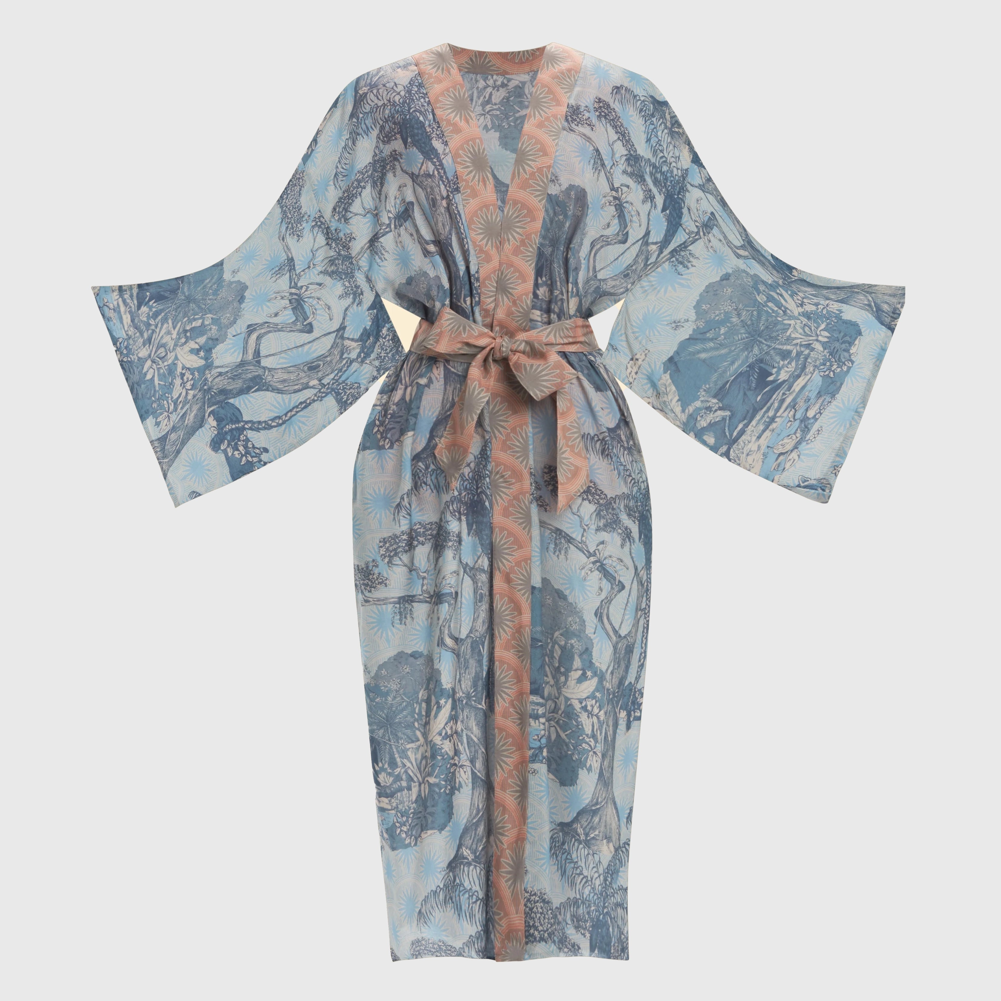 Kimono Powder Flower and Bird