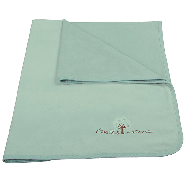 Plaid velours en coton Bio 100x75cm