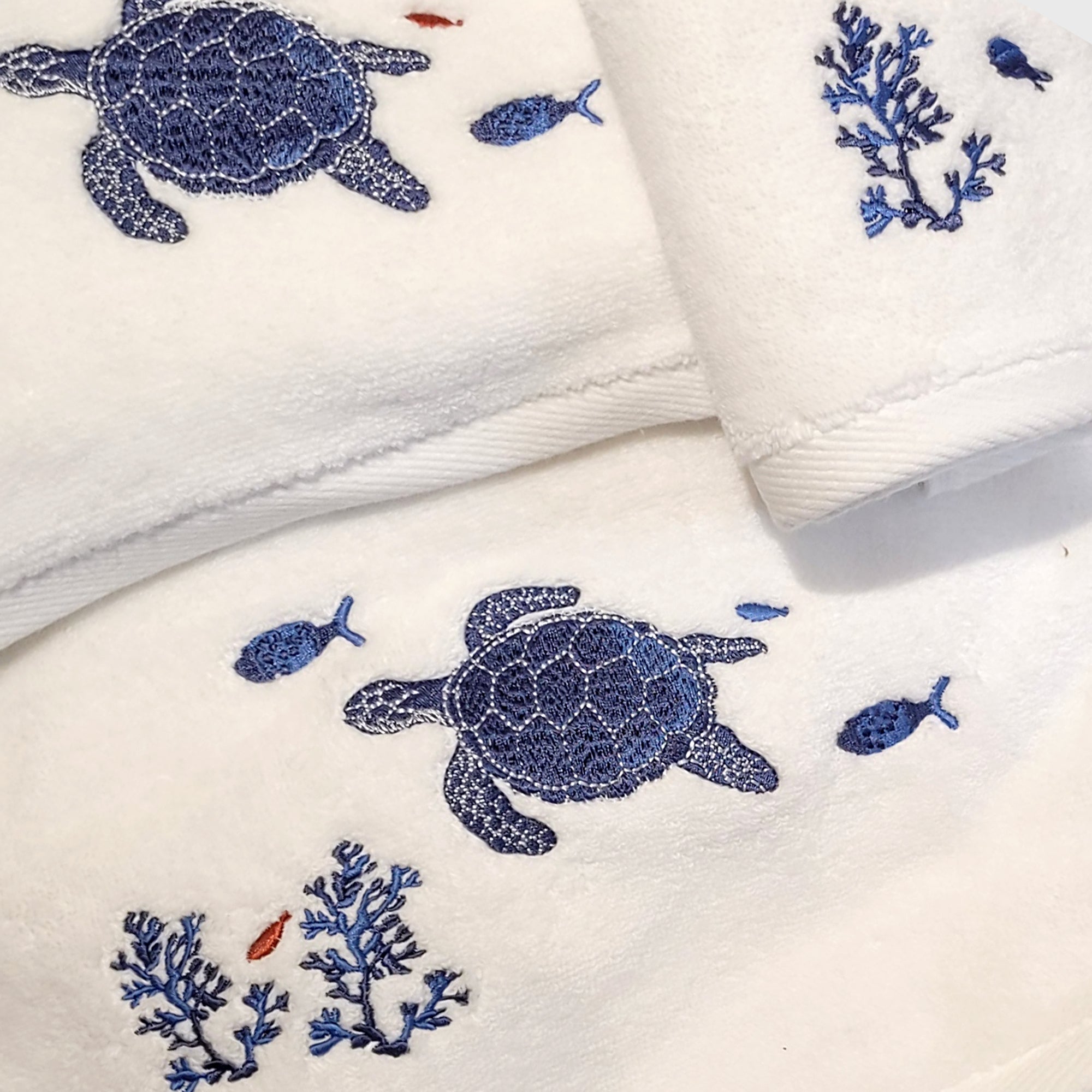 Set Tortue Linge de bain avec broderie