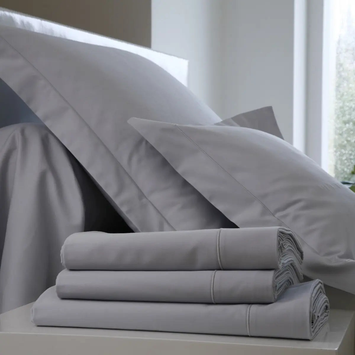Drap housse en satin pour matelas épais