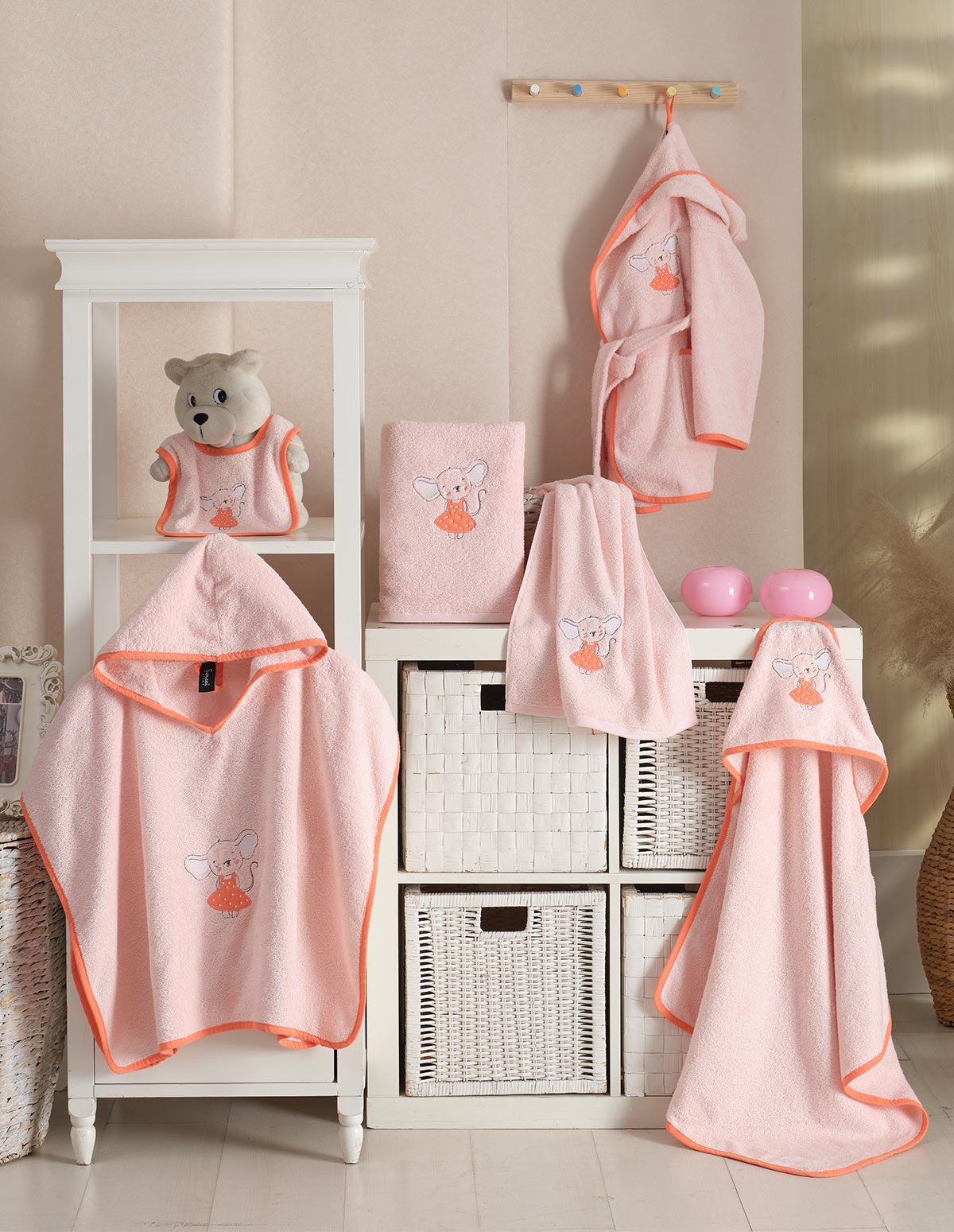 Linge de bain pour bébé et enfant en coton Titine