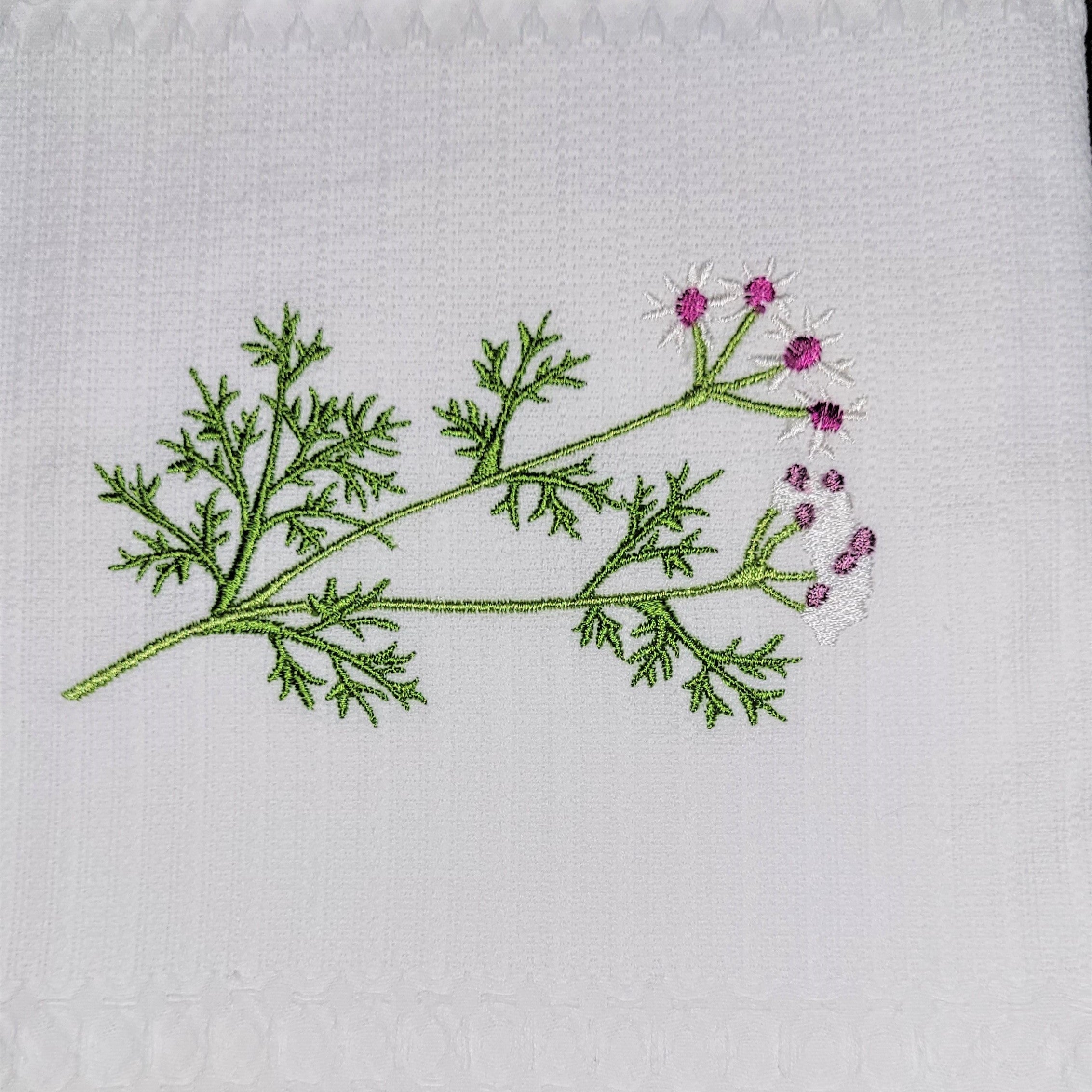 Torchon de cuisine brodé