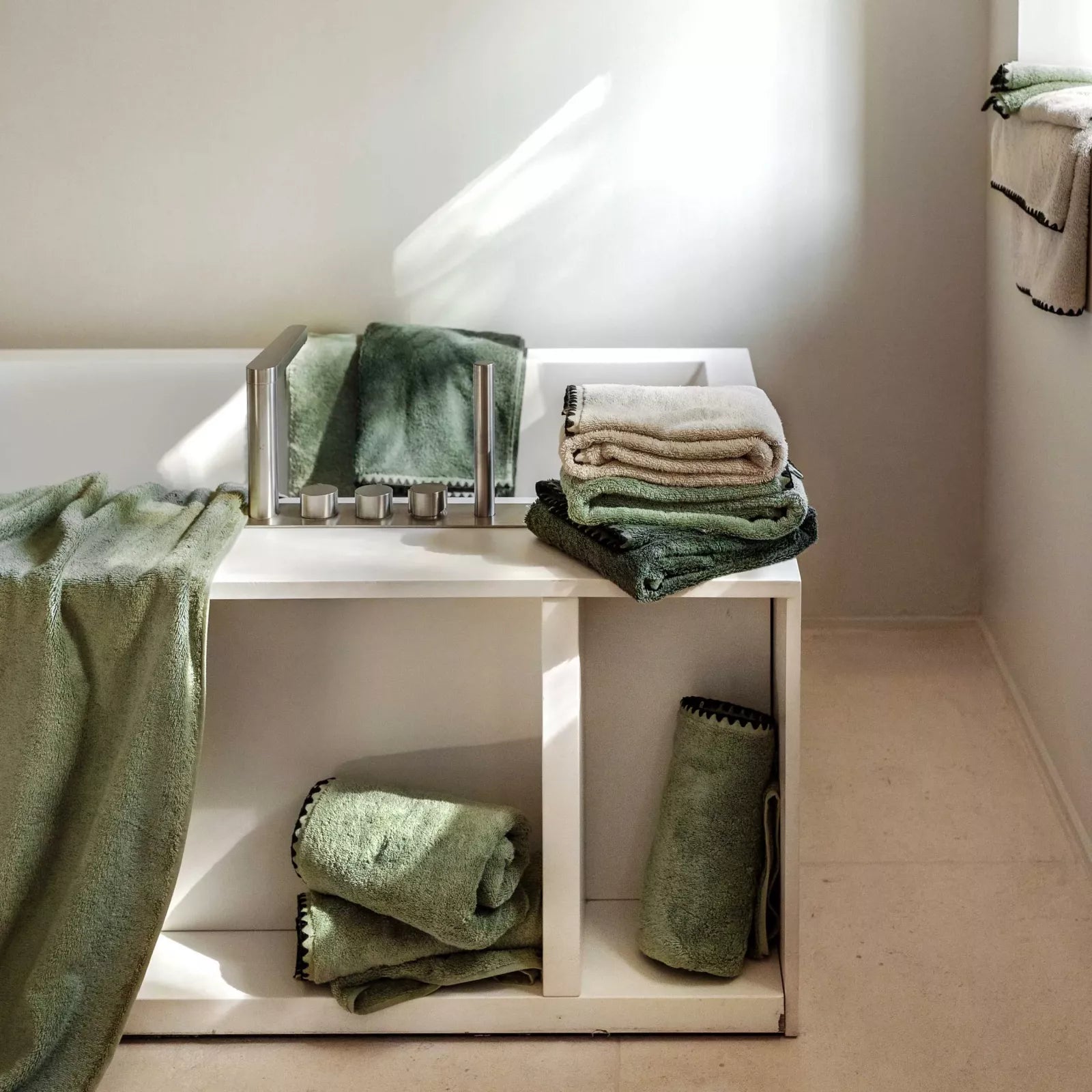 Linge de bain en coton ISSEY by Haomy