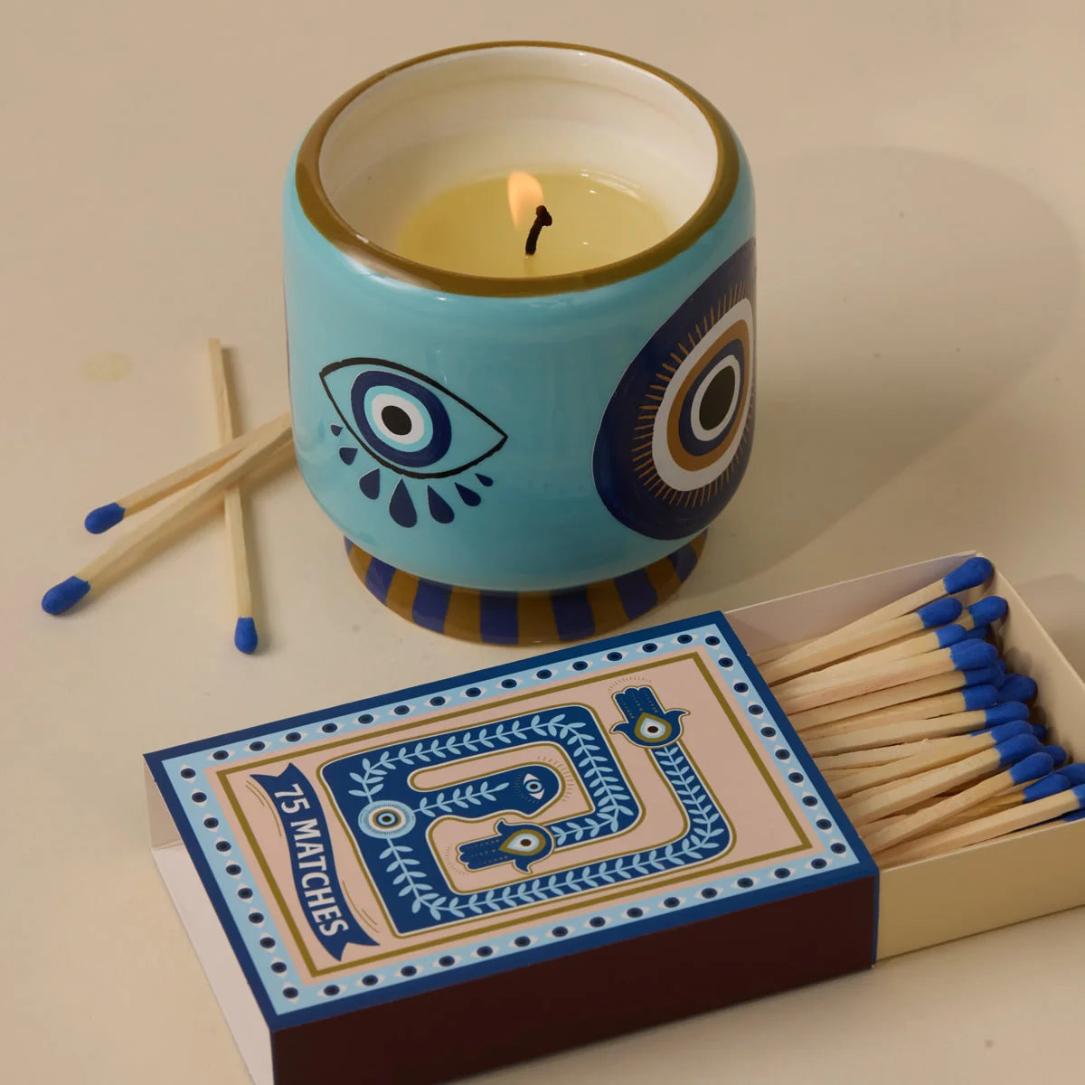 Allumettes Eyes A Dopo Boîte de 75 pièces