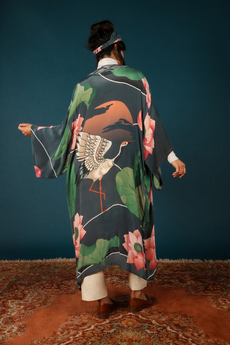 Kimono Powder Flower and Bird