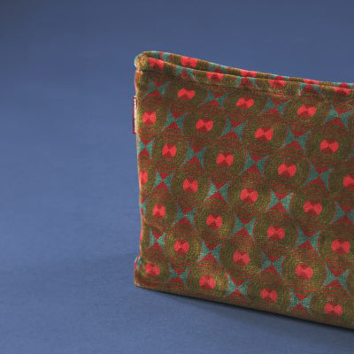 Grande Trousse de toilette en velours ziggy