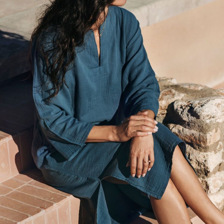 Liquidation Tunique en gaze de coton Dili