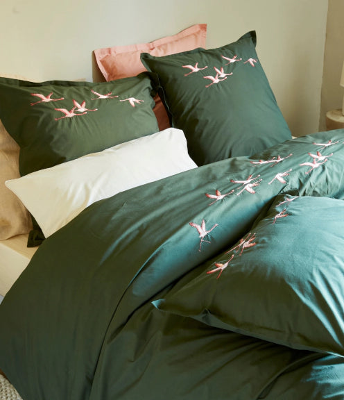 Set Housse de couette et Taies d'oreiller Voyageurs by Sylvie Thiriez