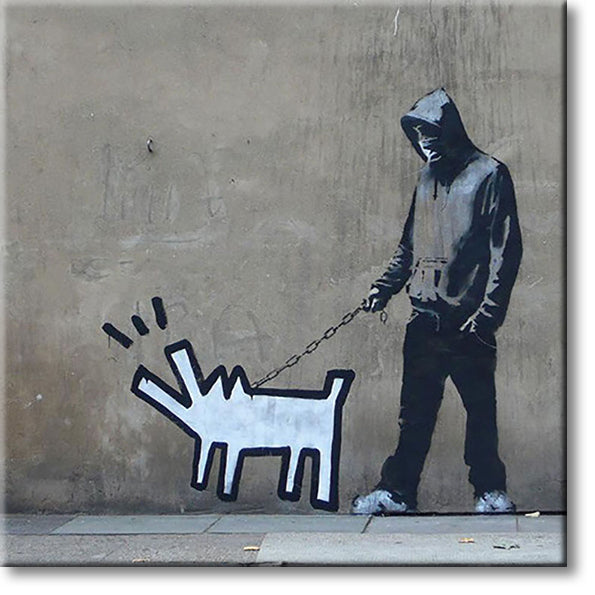Tableaux muraux  Street Art sur toile 20x20cm