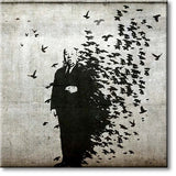 Tableaux muraux  Street Art sur toile 20x20cm