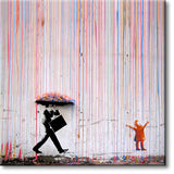 Tableaux muraux  Street Art sur toile 20x20cm