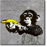 Tableaux muraux  Street Art sur toile 20x20cm