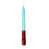 Bougies bicolores spirale