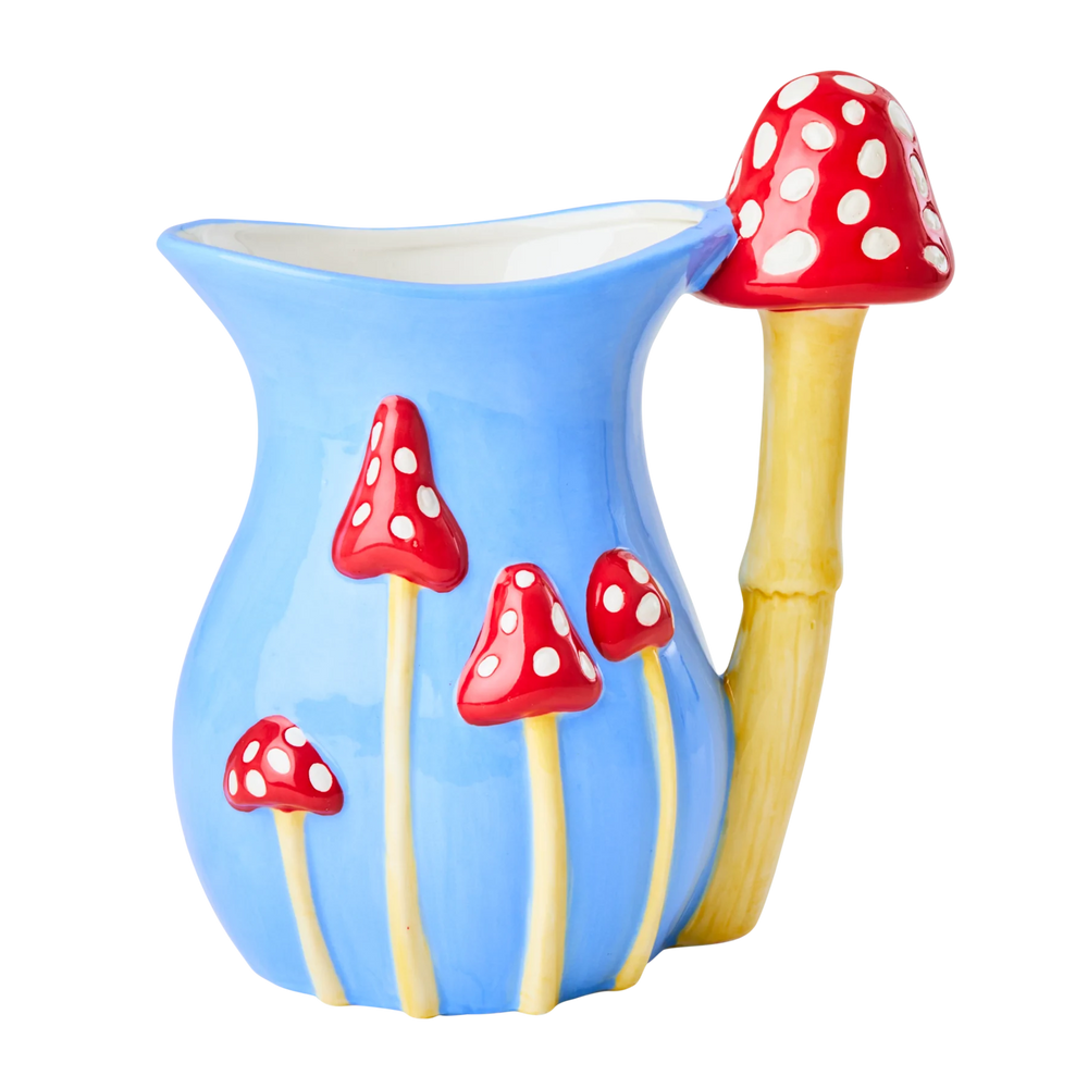 Vase pichet céramique Champignons